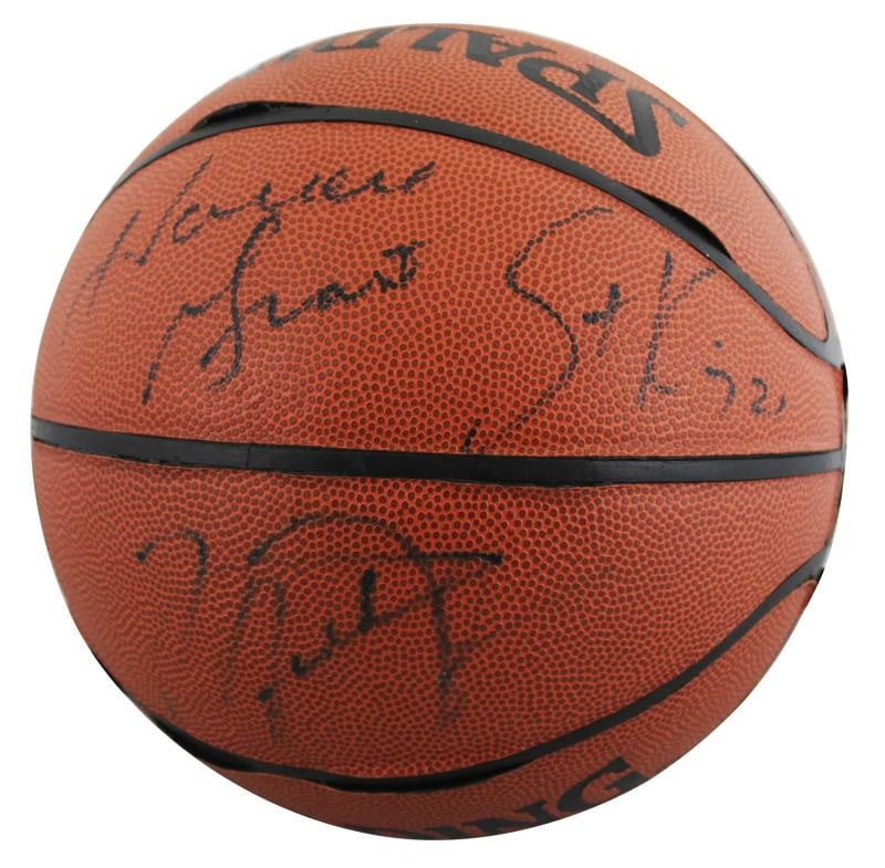 1992-93 Bulls (10) Jordan, Pippen +8 Signed Spalding I/O Basketball BAS #AE64472 - 3