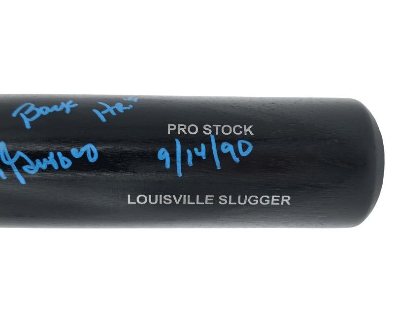 Ken Griffey Jr. & Sr Auto Black L Slugger Pro Stock Bat Mariners Back To Back HR - 5