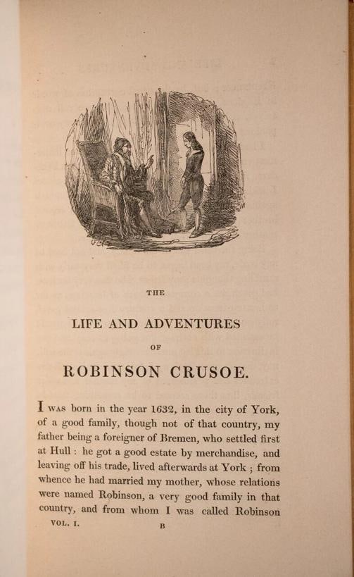 1831 Robinson Crusoe Daniel Defoe Bound by Bayntun Extra Illustrated Fine Scarce - 11