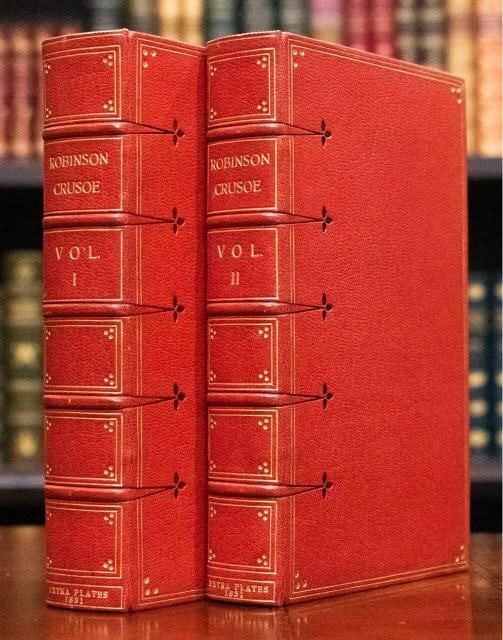 1831 Robinson Crusoe Daniel Defoe Bound by Bayntun Extra Illustrated Fine Scarce - 2