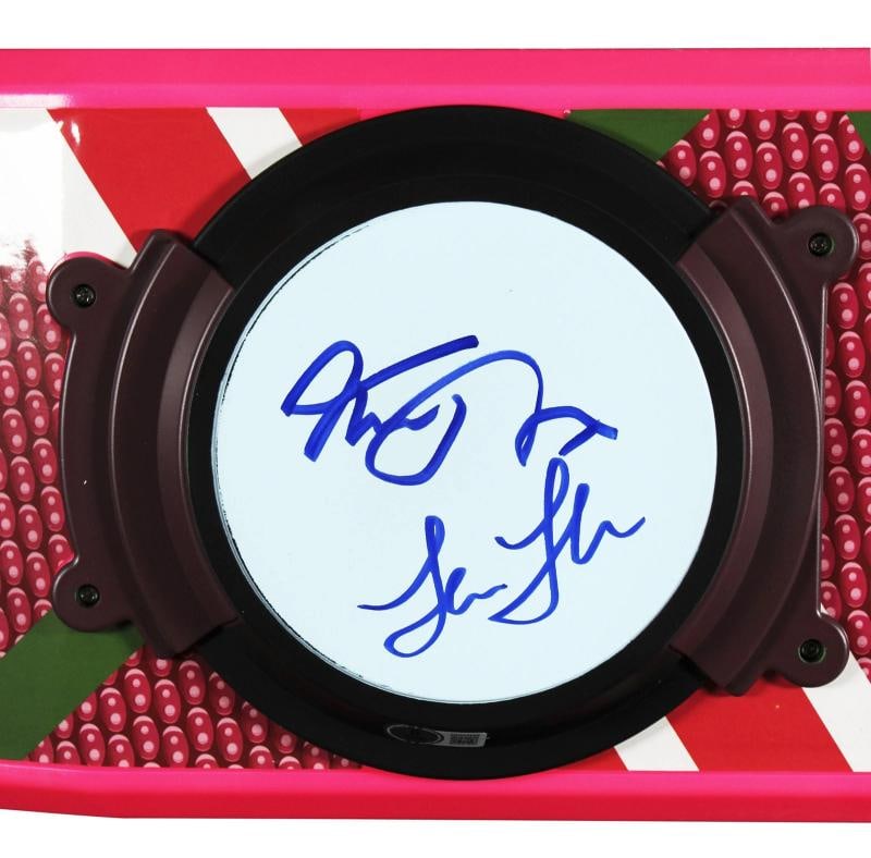 Back To The Future (4) Fox, Lloyd, Thompson & Wilson Signed Hoverboard BAS Wit - 2