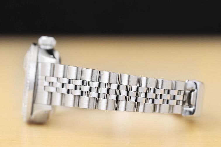ROLEX LADIES DATEJUST 69174 WHITE DIAL 18K WHITE GOLD STEEL DIAMOND WATCH - 5