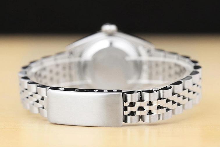 ROLEX LADIES DATEJUST 69174 WHITE DIAL 18K WHITE GOLD STEEL DIAMOND WATCH - 6