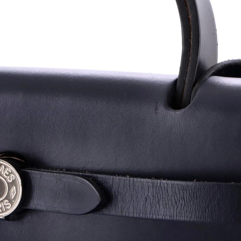 Hermes Herbag Zip Leather and Toile 31 - 7