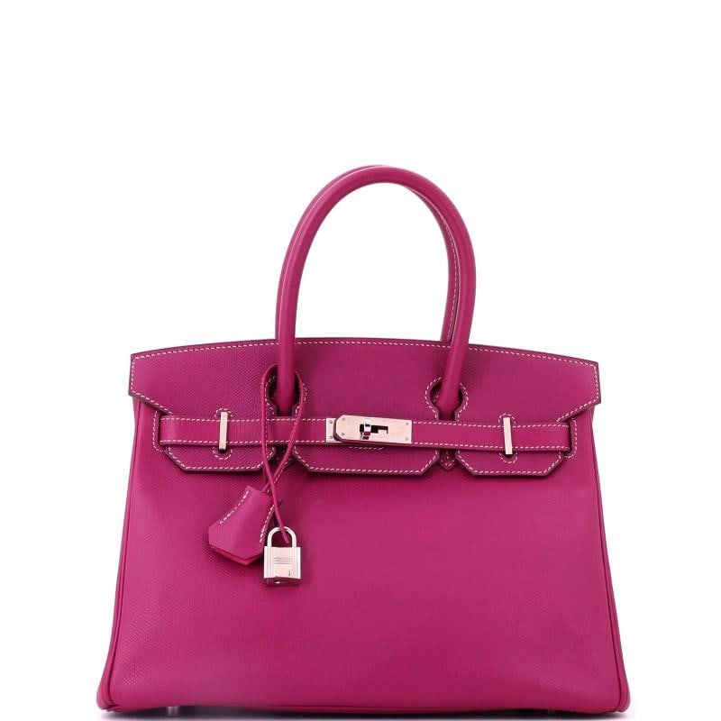 Hermes Candy Birkin Bag Epsom 30: Accessories: Clochette, Keys, Lock Measurements: Handle Drop 4", Height 9", Width 12", Depth 6".Condition: Pre-owned - Good,Brand: Hermes,Exterior Material: Leather,Style: Satchels,Exterior Color: