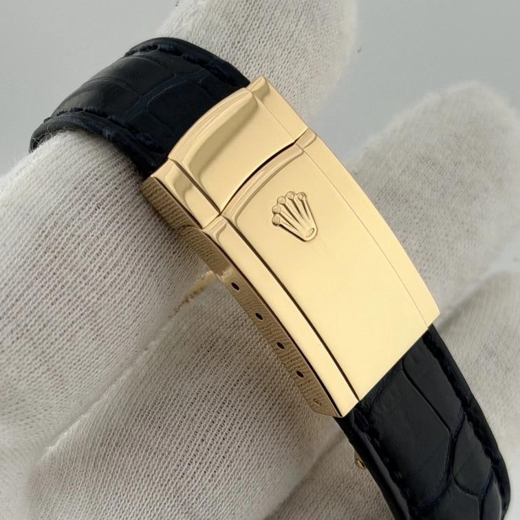 Rolex Datejust 116138 36mm Black Dial 18k Yellow Gold Box Paper - 7
