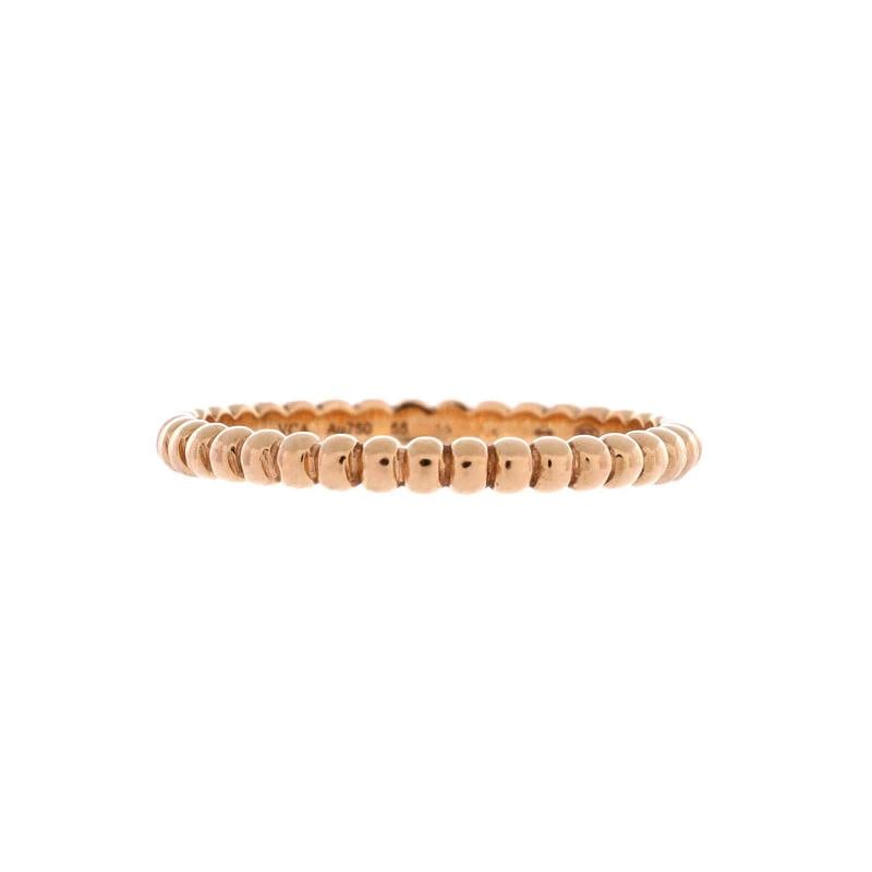 Van Cleef & Arpels Perlee Ring 18K Rose Gold Small: Measurements: Size: 7.25 - 55, Width: 2.1 mm . Condition: Pre-owned - Good,Brand: Van Cleef & Arpels,Main Stone: Unknown,Metal: 18K Rose Gold,Metal Purity: 18K,Ring Size: 7.25 - 55,Type: Ring,Color: R