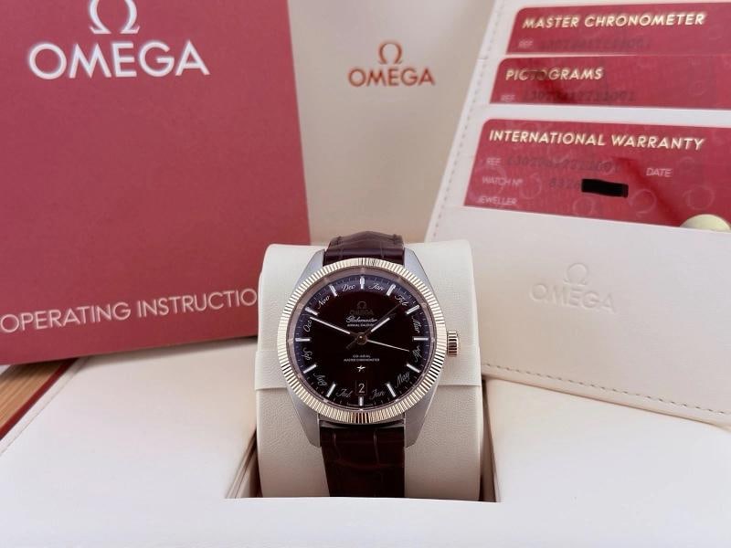 Omega Globemaster Annual Calendar 130.23.41.22.11.001 18K Sedna Gold Box Papers - 9