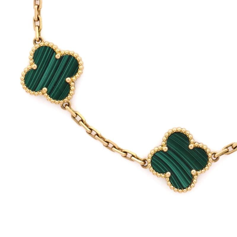 Van Cleef & Arpels Vintage Alhambra 5 Motifs Bracelet 18K Yellow Gold - 2