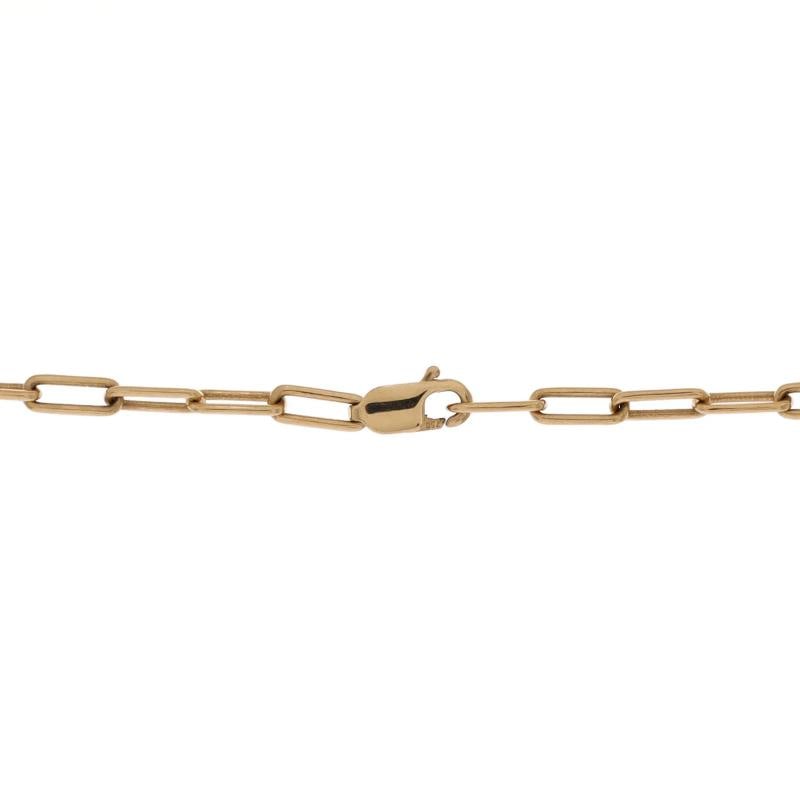Tiffany & Co. Lock Motif Pendant Necklace 18K Yellow Gold and Pave Diamonds - 3