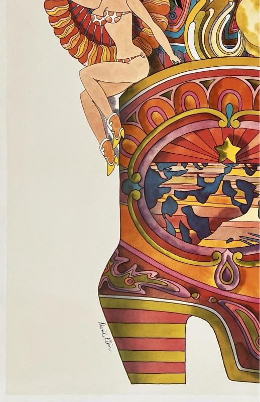Original Vintage Poster ARIZONA FLY TWA Airline Travel Tourism David Klein LINEN - 4
