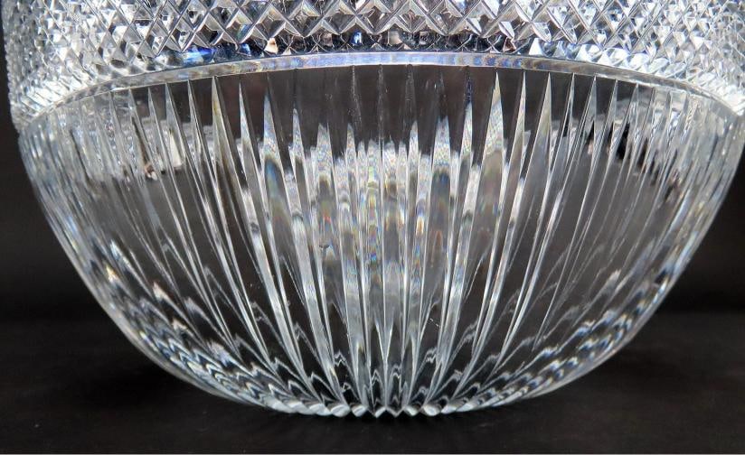 Wonderful Signed Libbey ABP Cut Glass Centerpiece Fruit Bowl - 3