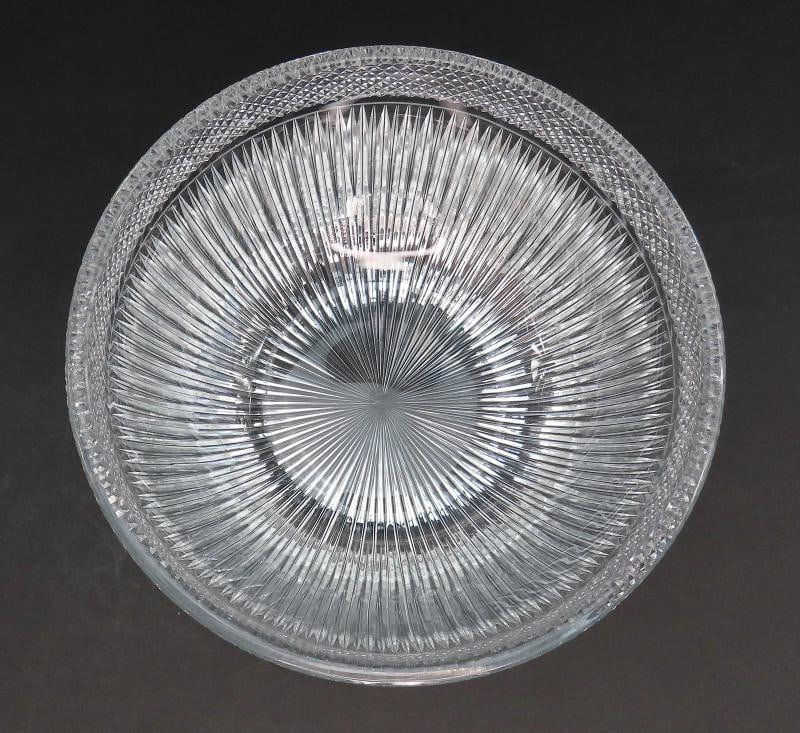 Wonderful Signed Libbey ABP Cut Glass Centerpiece Fruit Bowl - 4