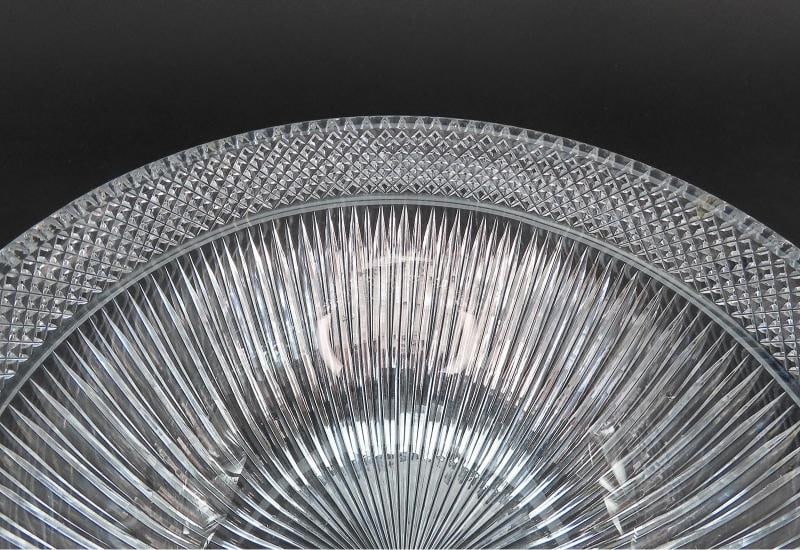 Wonderful Signed Libbey ABP Cut Glass Centerpiece Fruit Bowl - 6