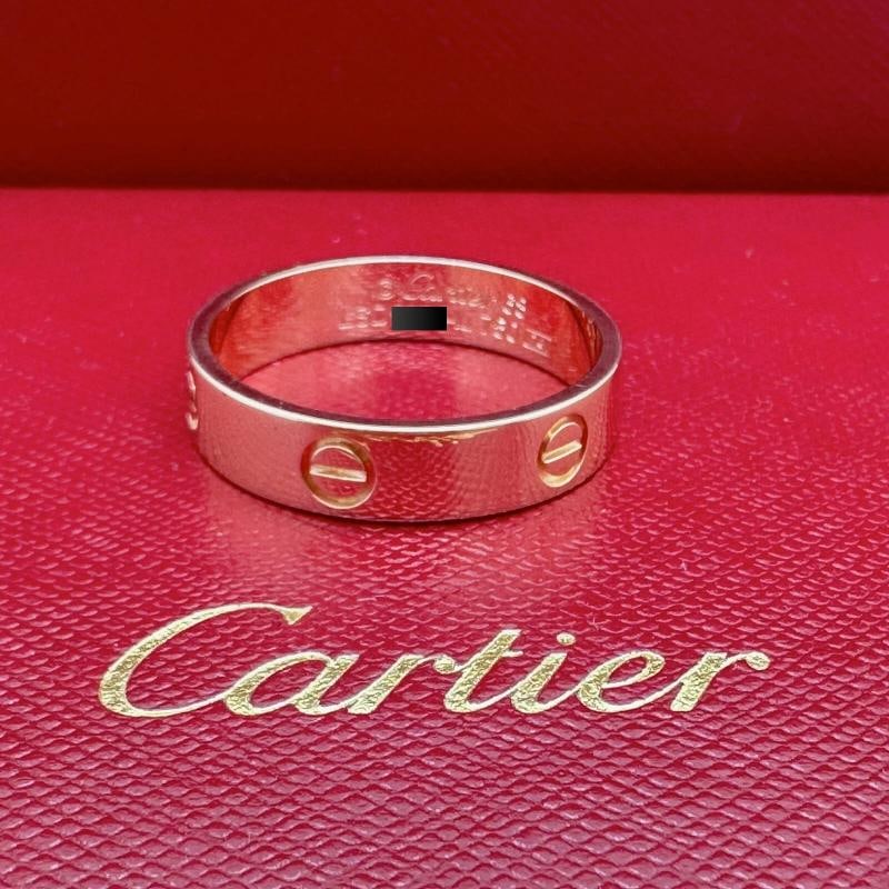 CARTIER Love Ring in Pink Gold Size 68 5.5 MM - 12