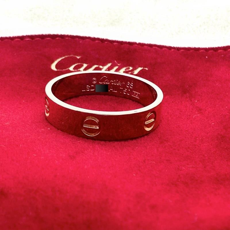 CARTIER Love Ring in Pink Gold Size 68 5.5 MM - 13