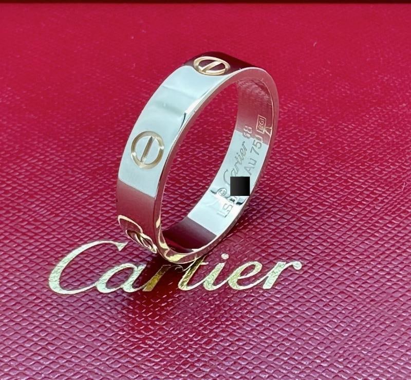 CARTIER Love Ring in Pink Gold Size 68 5.5 MM - 3