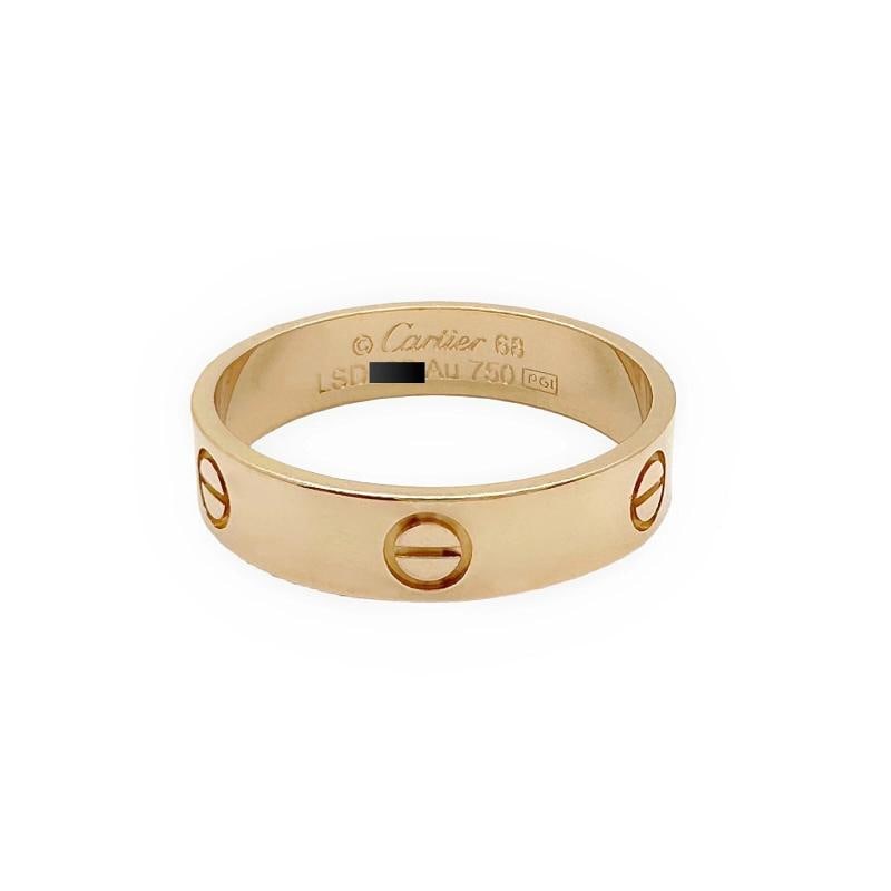 CARTIER Love Ring in Pink Gold Size 68 5.5 MM - 5