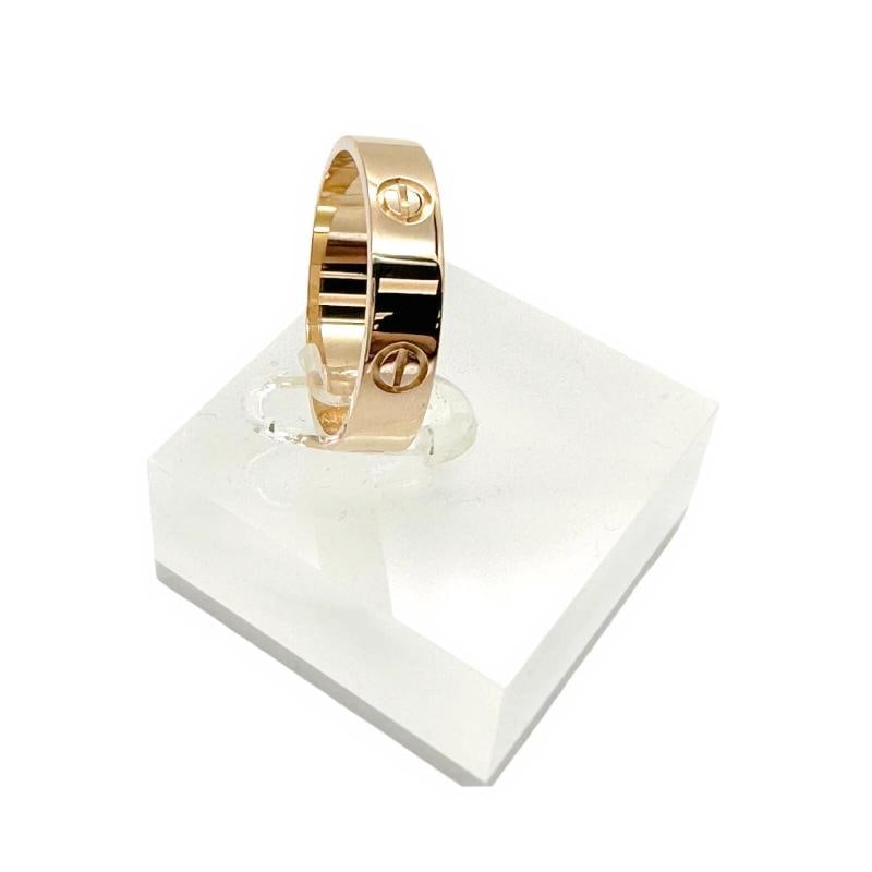 CARTIER Love Ring in Pink Gold Size 68 5.5 MM - 7