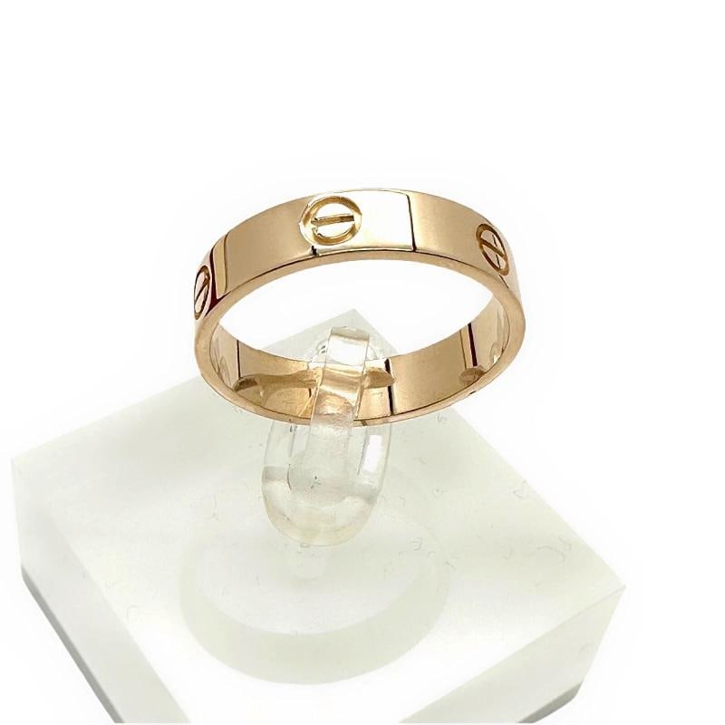 CARTIER Love Ring in Pink Gold Size 68 5.5 MM - 8