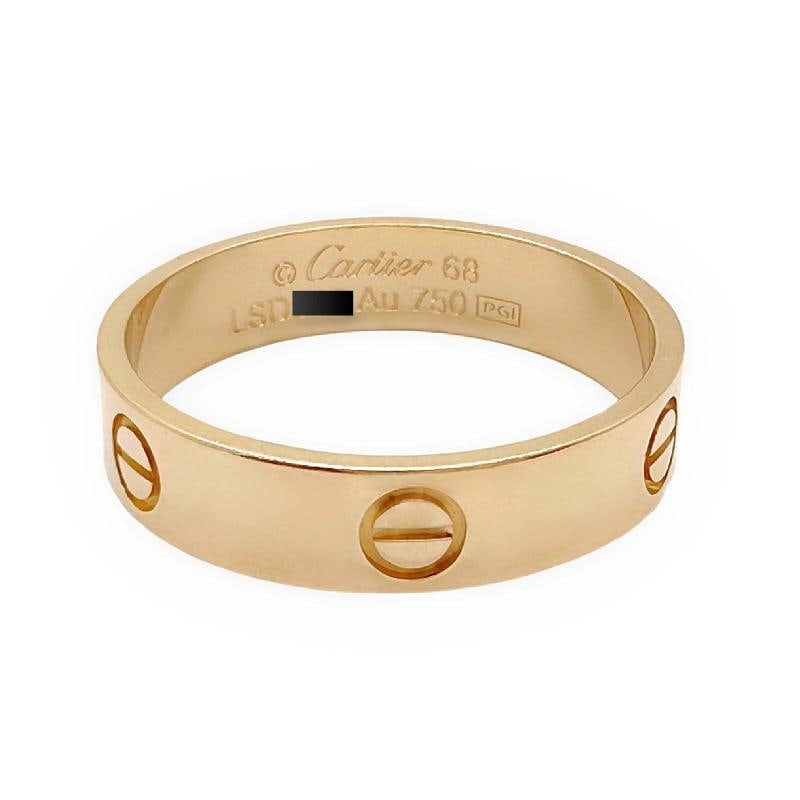 CARTIER Love Ring in Pink Gold Size 68 5.5 MM - 9