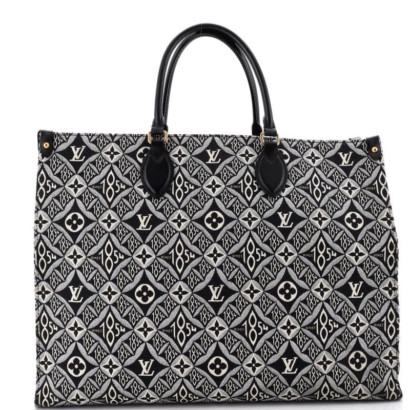 Louis Vuitton OnTheGo Tote Limited Edition Since 1854 Monogram Jacquard GM: Condition: Pre-owned - Good,Brand: Louis Vuitton,Exterior Material: Jacquard,Style: Totes,Exterior Color: Black,Department: Women,Size: Gm
