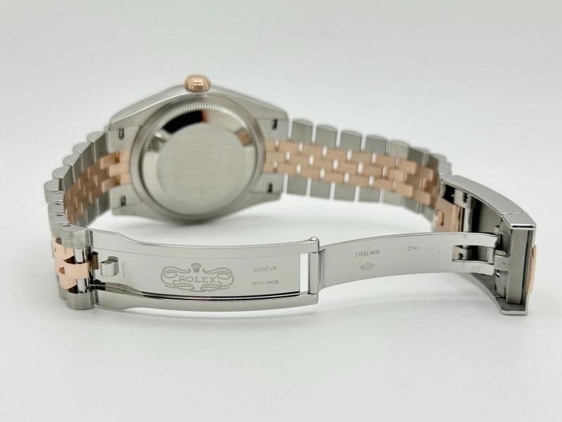 2024 Rolex Datejust 36 126231 Slate Roman Diamond 18k Rose Gold Steel Box Paper - 6