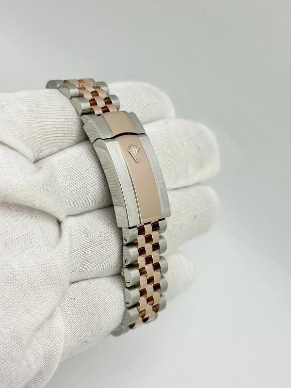 2024 Rolex Datejust 36 126231 Slate Roman Diamond 18k Rose Gold Steel Box Paper - 8