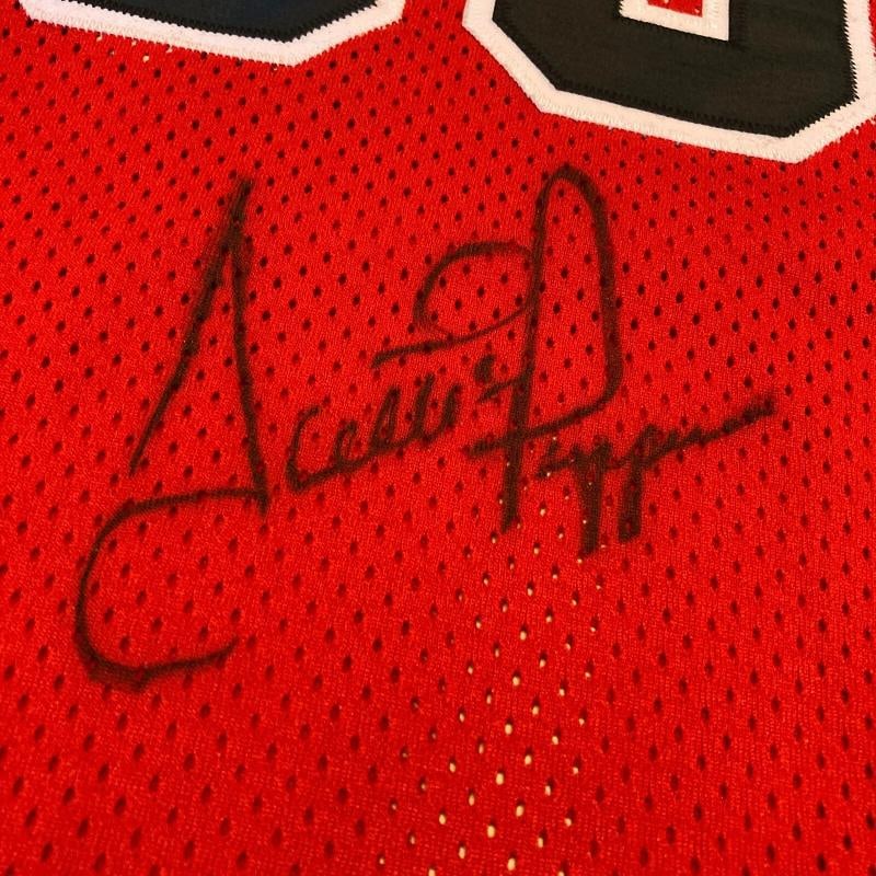 Scottie Pippen Signed Authentic 1990's Champion Chicago Bulls Jersey Beckett - 2