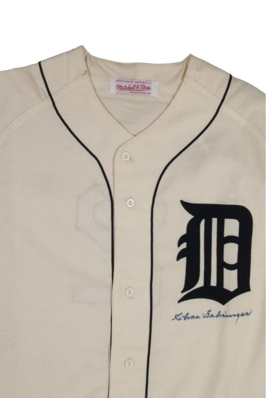 Rare Charlie Gehringer Signed Autographed Detroit Tigers Jersey With PSA DNA COA - 2