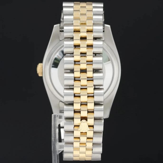 PAPERS 2017 MINT Rolex 116233 DateJust Jubilee Two Tone Gold Champagne Roman 36 - 5