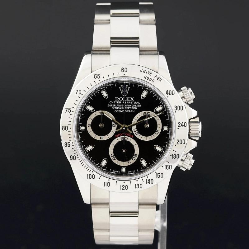 2004 MINT PAPERS Rolex 116520 Daytona Black Steel 40mm Cosmograph Watch Box - 2