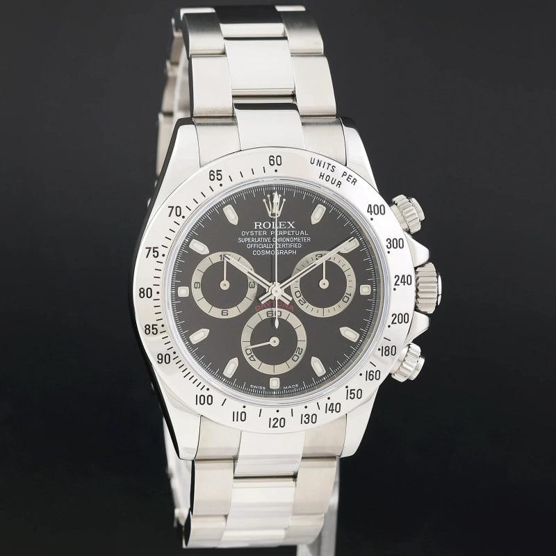 2004 MINT PAPERS Rolex 116520 Daytona Black Steel 40mm Cosmograph Watch Box - 3