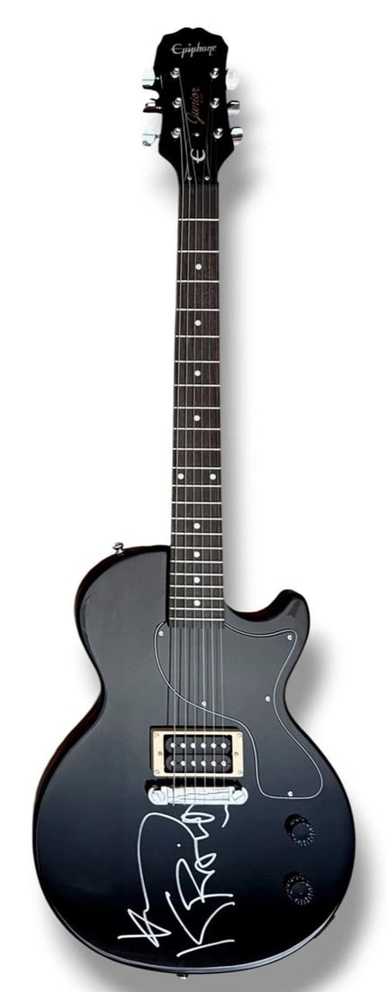 Lenny Kravitz Signed Guitar JSA COA Epiphone Les Paul Jr. American Woman - 3