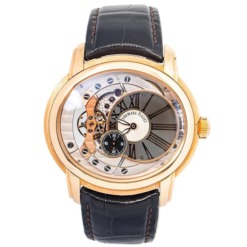 Audemars Piguet Millenary 15350OR.OO.D093CR.01 18k RG complete Skeleton Dial (1 of 6)