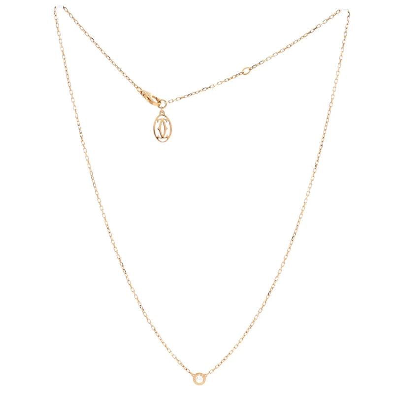 Cartier Cartier D'Amour Pendant Necklace 18K Rose Gold with Diamond Small - 2