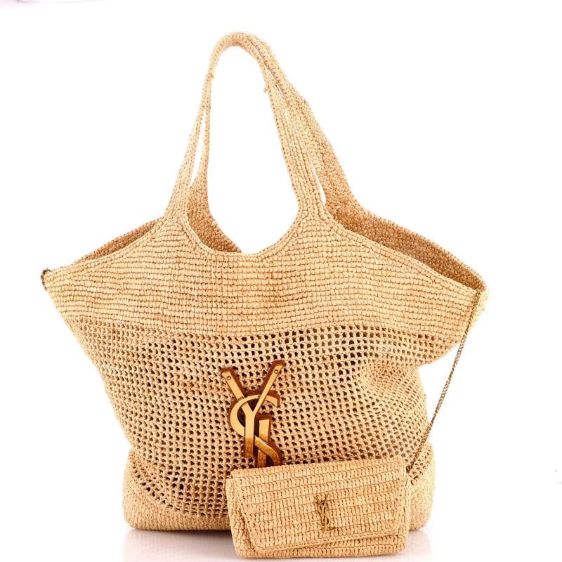 Saint Laurent Icare Shopping Tote Raffia Maxi - 2