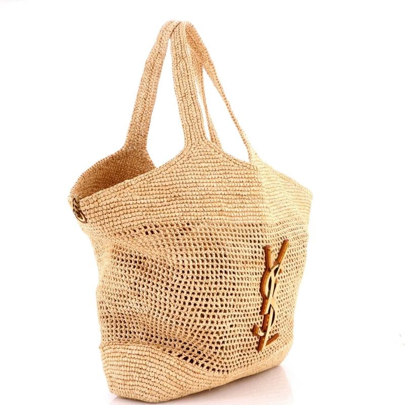 Saint Laurent Icare Shopping Tote Raffia Maxi - 3