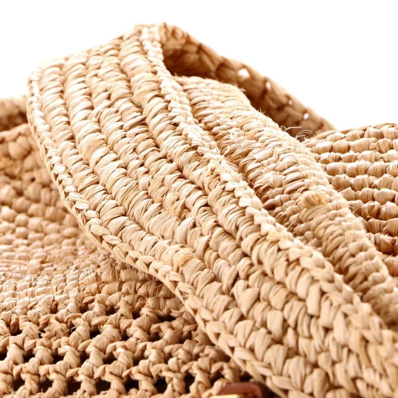 Saint Laurent Icare Shopping Tote Raffia Maxi - 7