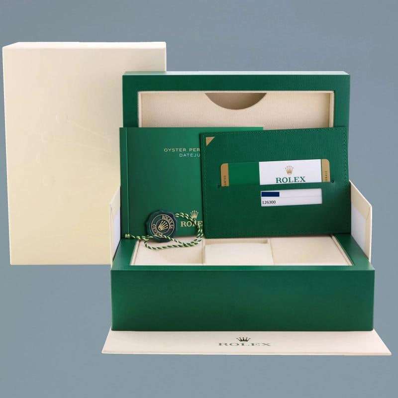 MINT PAPERS Rolex DateJust 41 Steel 126300 Blue Roman Dial 41mm Oyster Watch Box - 7