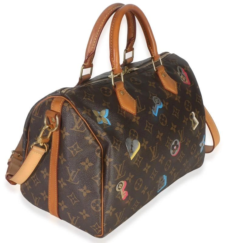 Louis Vuitton Monogram Canvas Love Lock Speedy Bandouliere 30 - 3