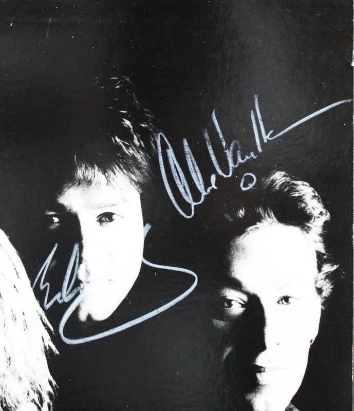 Van Halen (4) Alex, Eddie, Anthony & Hagar Signed OU812 Album Cover BAS #AE40004 - 3