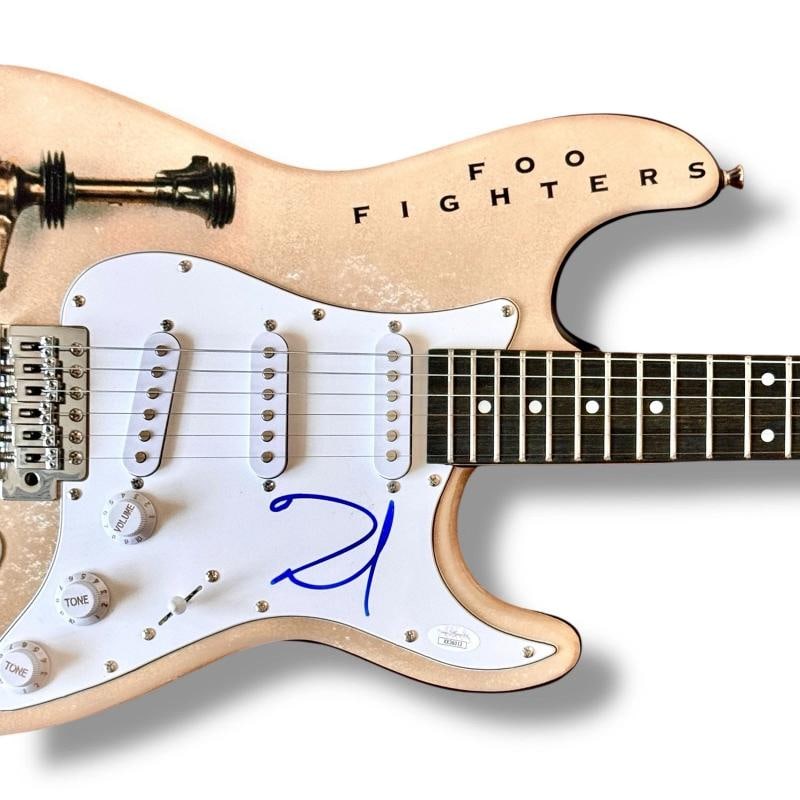 FOO FIGHTERS Signed Guitar SET OF 5! JSA COA Dave Grohl Taylor Hawkins Smear +2 - 7