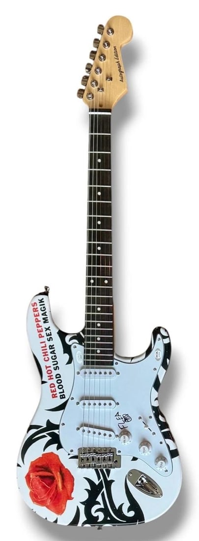Red Hot Chili Peppers Signed Guitar Lot of 4 JSA COA Kiedis Frusciante Flea +1 - 11
