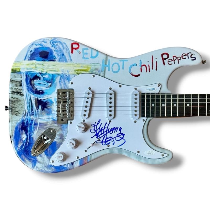 Red Hot Chili Peppers Signed Guitar Lot of 4 JSA COA Kiedis Frusciante Flea +1 - 2