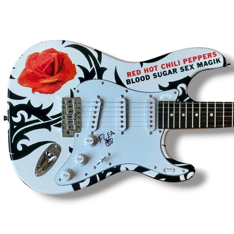Red Hot Chili Peppers Signed Guitar Lot of 4 JSA COA Kiedis Frusciante Flea +1 - 4