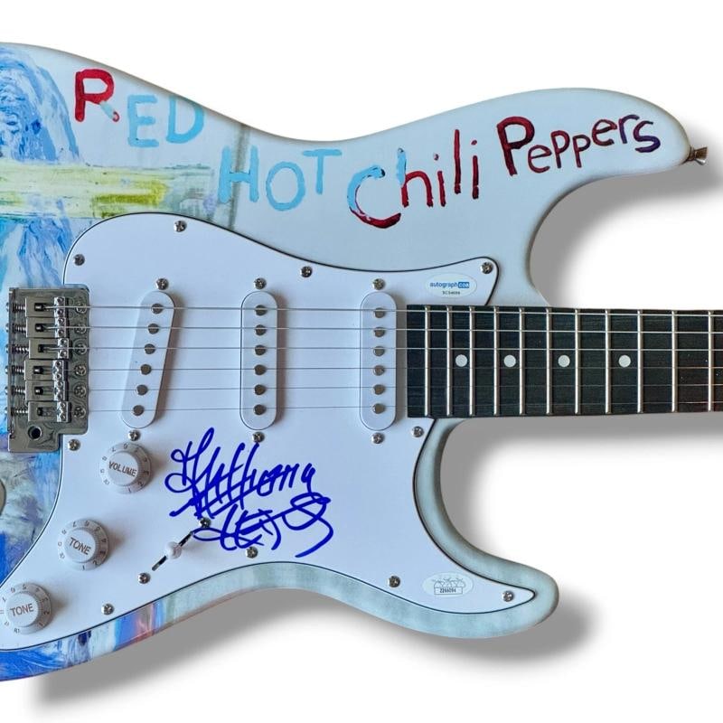 Red Hot Chili Peppers Signed Guitar Lot of 4 JSA COA Kiedis Frusciante Flea +1 - 6