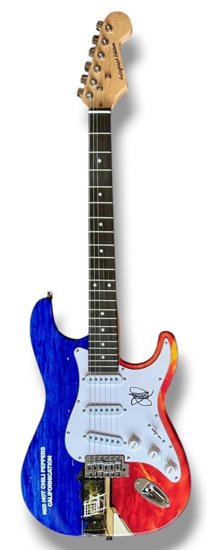 Red Hot Chili Peppers Signed Guitar Lot of 4 JSA COA Kiedis Frusciante Flea +1 - 9