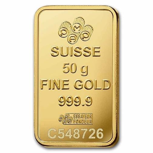50 gram Gold Bar PAMP Suisse Lady Fortuna VeriscanÃ‚Â® (In Assay) .9999 Fine - 4