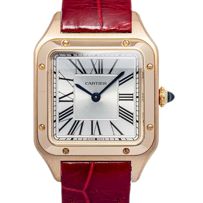 Cartier Santos Dumont WGSA0022 18k Rose White Dial Quartz Women's Watch 28mm - 2